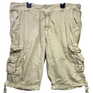Raw X Shorts Mens 34 Khaki Cargo Gorpcore Hiking Chore Country Grunge Streetwear